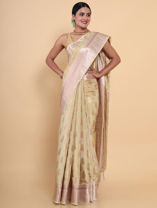 women's banarasi saree with blouse - 18801491 - Very Small Image - 1