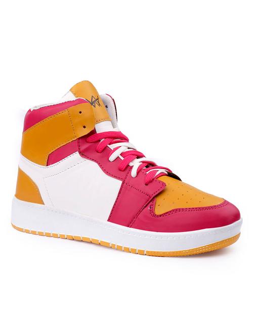 multi colored synthetic lace up sneakers - 18801561 - Very Small Image - 1