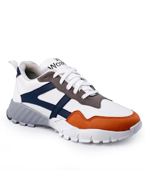 multi colored synthetic lace up sneakers - 18801569 - Very Small Image - 1