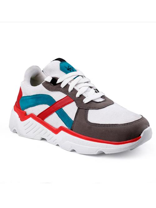 multi colored synthetic lace up sneakers - 18801570 - Very Small Image - 1