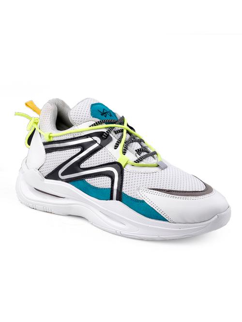 multi colored synthetic lace up sneakers - 18801571 - Very Small Image - 1