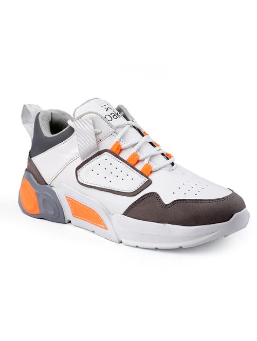 multi colored synthetic lace up sneakers - 18801573 - Very Small Image - 1