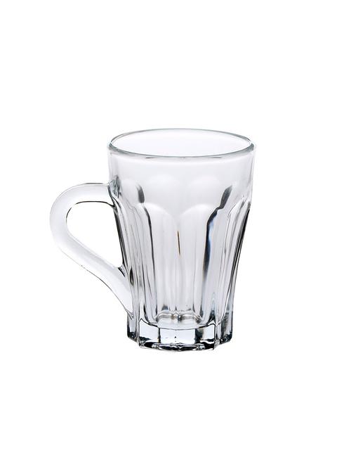 designer & stylish transparent tea/coffee cup, glass, 180 ml, pack of- 1 - 18803259 - Very Small Image - 1