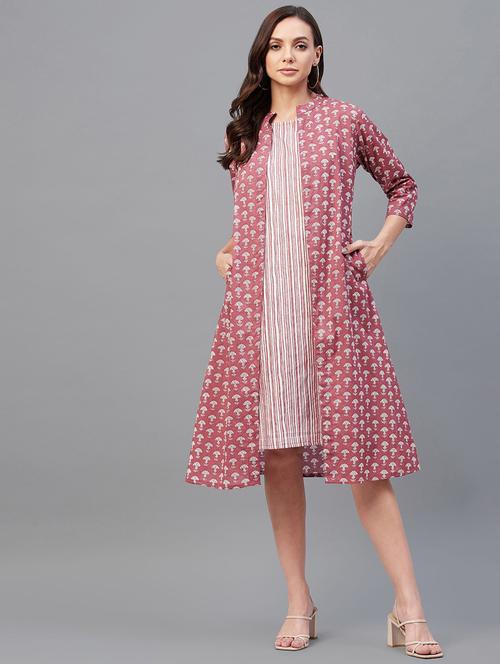 women's layered  dress - 18803415 - Very Small Image - 1