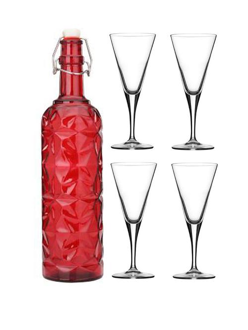 water milk serving and storing bottle and glass set- a942 - 18806384 - Very Small Image - 1