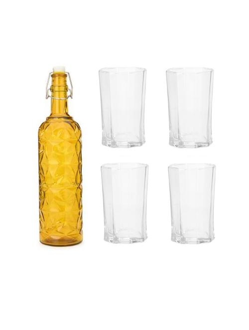 water milk serving and storing bottle and glass set  - 18806561 - Very Small Image - 1
