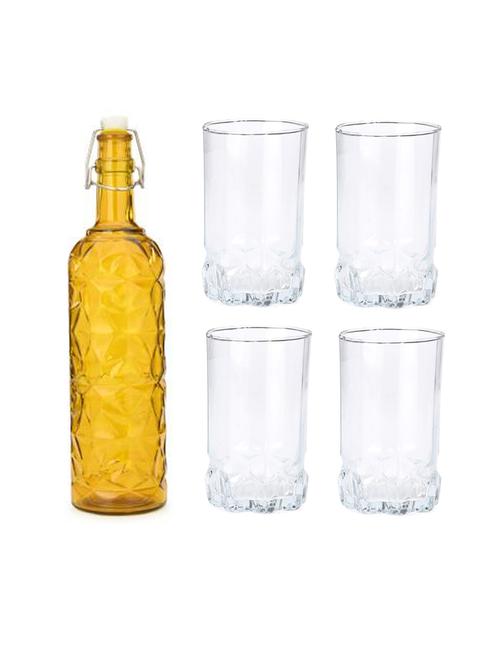 water milk serving and storing bottle and glass set  - 18806580 - Very Small Image - 1