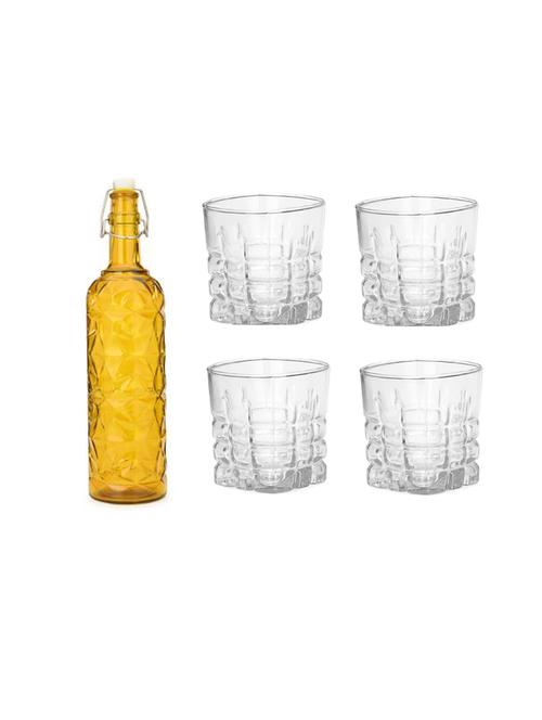 water milk serving and storing bottle and glass set  - 18806620 - Very Small Image - 1