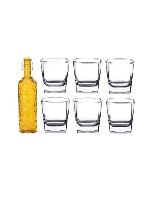 water milk serving and storing bottle and glass set  - 18806643 - Very Small Image - 1