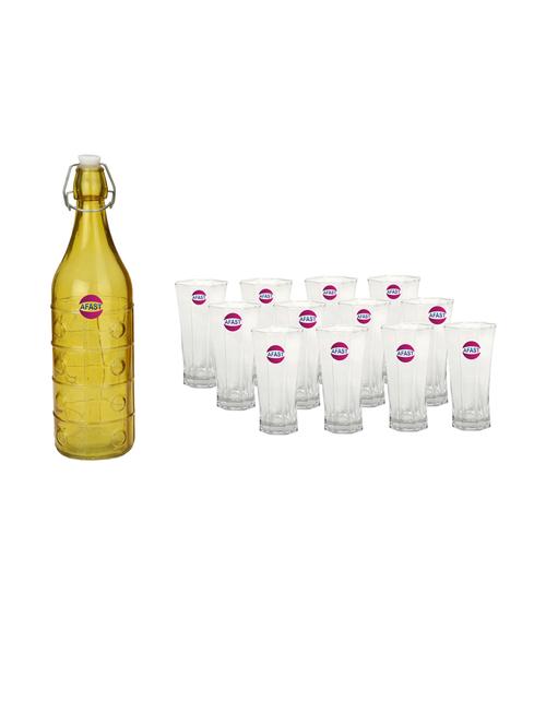 water milk serving and storing bottle and glass set - 18806872 - Very Small Image - 1