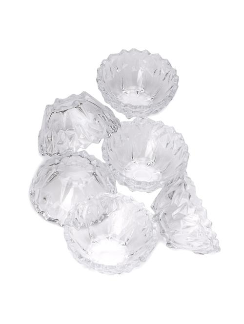 multi-purpose tableware snack/ veritable serving bowl, glass, pack of 6 - 18807041 - Very Small Image - 1