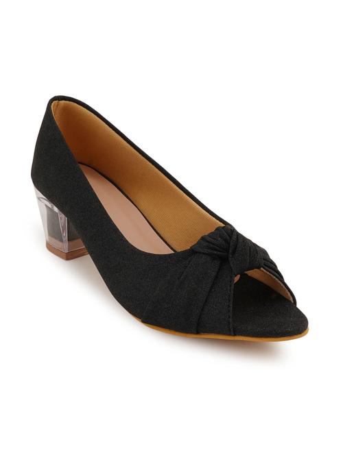 black synthetic slip on pumps - 18811794 - Very Small Image - 1