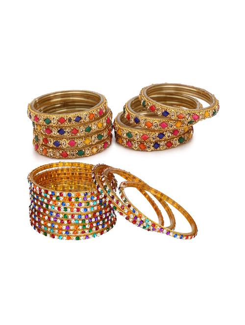 multi colored glass bangle - 18818130 - Very Small Image - 1