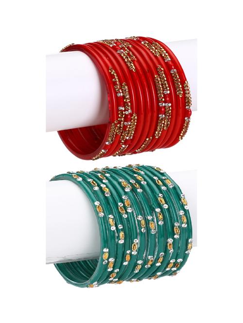 multi colored glass bangle - 18820101 - Very Small Image - 1