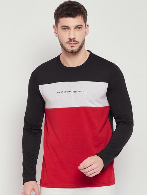 men color block t-shirt - 18822716 - Very Small Image - 1