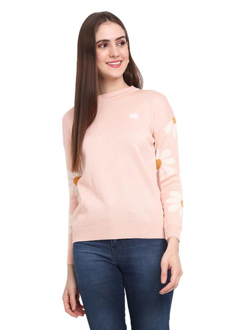 round neck solid pullover - 18823137 - Very Small Image - 1