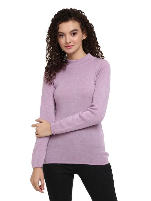 round neck solid pullover - 18823156 - Very Small Image - 1