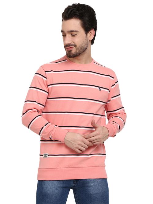 men striped long sleeve regular fit sweatshirt - 18823217 - Very Small Image - 1