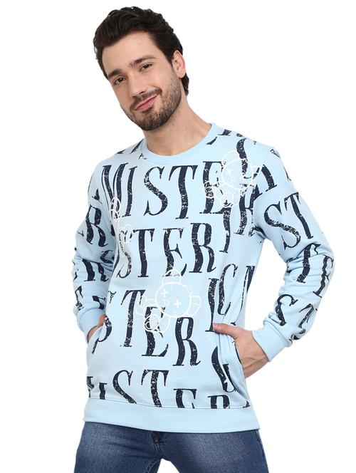 men typographic long sleeve regular fit sweatshirt - 18823235 - Very Small Image - 1