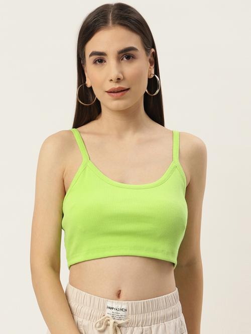 women's crop shoulder strap top - 18824516 - Very Small Image - 1