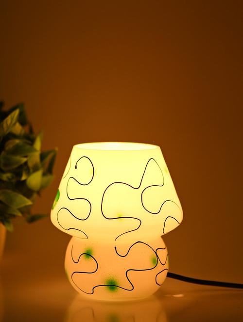 decorative table lamp of glass & metal for designer lighting effects - 18824759 - Very Small Image - 1