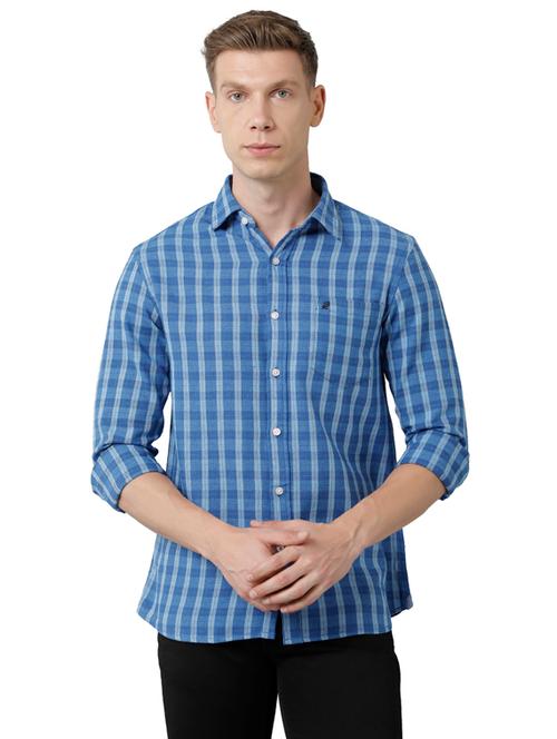 mens checks casual shirt - 18825553 - Very Small Image - 1
