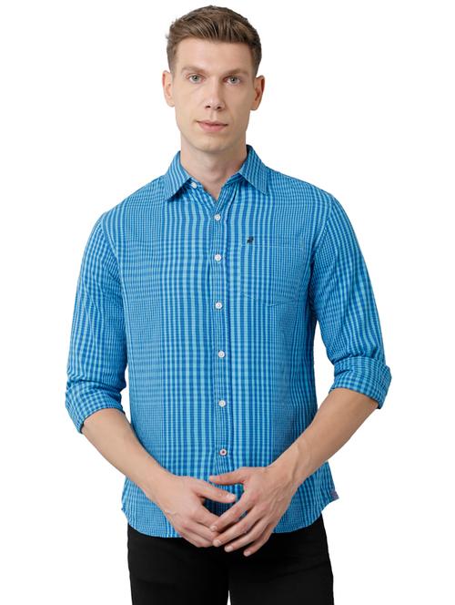 mens checks casual shirt - 18825554 - Very Small Image - 1