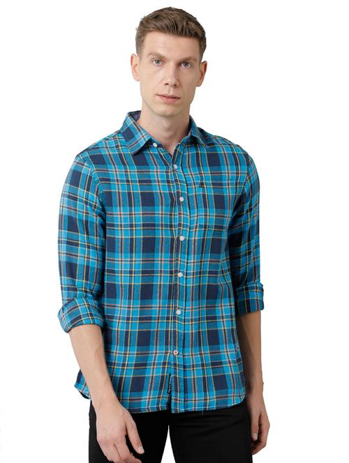 mens checks casual shirt - 18825555 - Very Small Image - 1