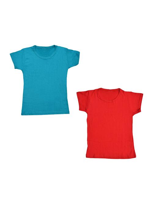 round neck solid regular combo top - 18832360 - Very Small Image - 1