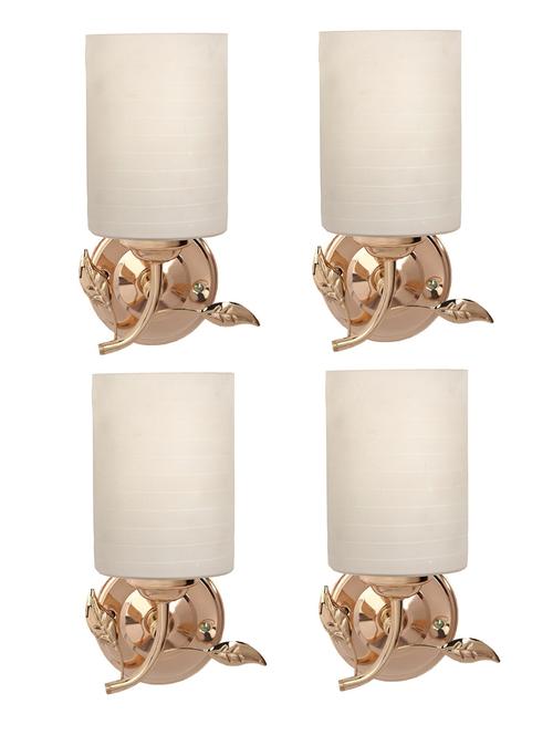 designer glass & metal sconce wall lamp light - a36, pack of 4 - 18836549 - Very Small Image - 1