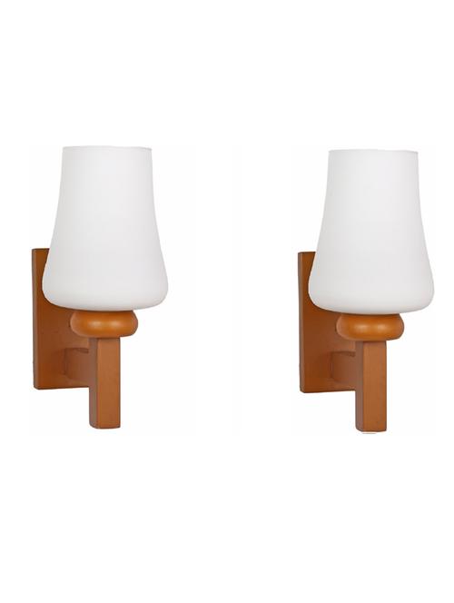 designer glass & metal sconce wall lamp light - a105, pack of 2 - 18836613 - Very Small Image - 1