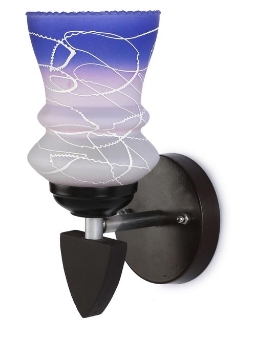 designer led sconce glass & wood wall lamp/ light - re042 - 18837094 - Very Small Image - 1