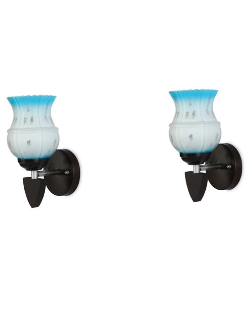 decorative wall lamp light glass wall light blue - pack of 2 rt41 - 18837241 - Very Small Image - 1
