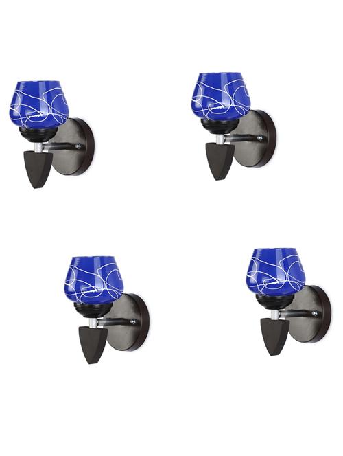 decorative wall lamp light glass wall light blue - pack of 4, kt27 - 18837245 - Very Small Image - 1