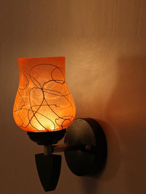 decorative wall lamp light glass wall light red - pack of 2 rt29 - 18837274 - Very Small Image - 1
