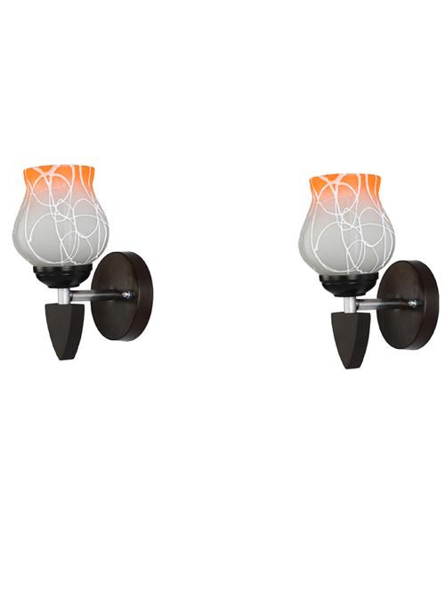 decorative wall lamp light glass wall light orange - pack of 2 rt34 - 18837310 - Very Small Image - 1