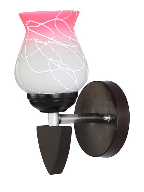 designer led sconce glass & wood wall lamp/ light - re124 - 18837342 - Very Small Image - 1