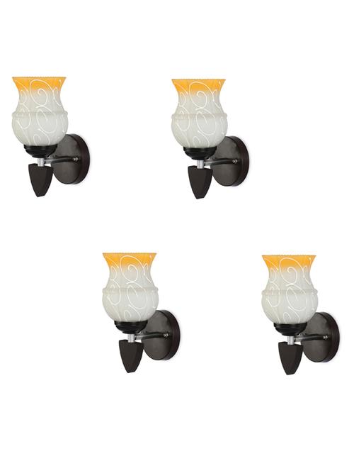 led sconce glass & wood wall lamp/light, & wall fixture (set of four)-rt157 - 18837400 - Very Small Image - 1