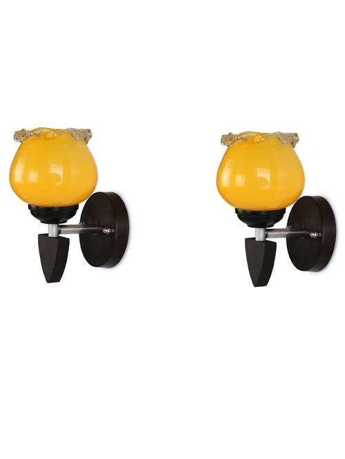 decorative wall lamp light glass wall light yellow - pack of 2 rt96 - 18837456 - Very Small Image - 1