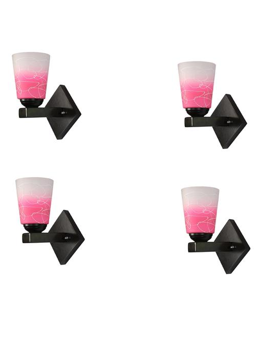 stylish designer led sconce wall lamp/ light,  yellow, glass, wood, (set of four)-mot240 - 18837777 - Very Small Image - 1