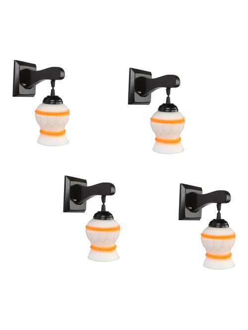 decorative pendent wall lamp/ light, glass & wood -a123, pack of 4 - 18838212 - Very Small Image - 1