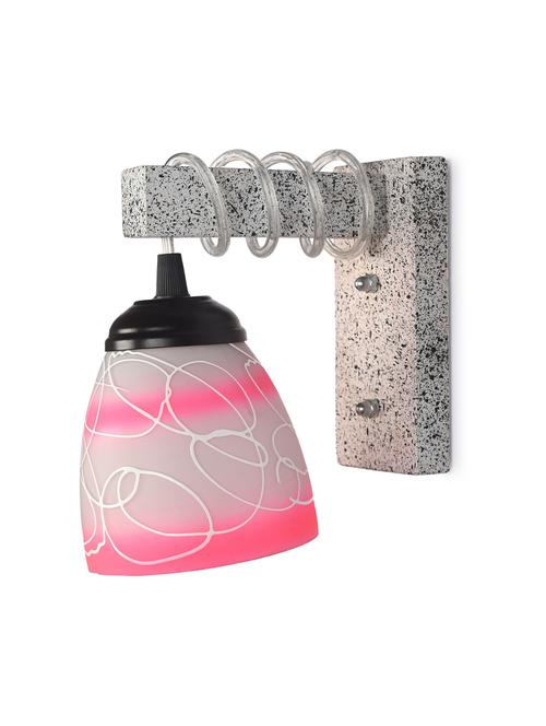 designer wood pendant wall light / night lamp of colorful glass shade (set of two)-w33 - 18838223 - Very Small Image - 1