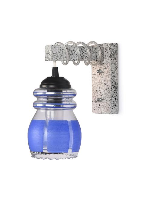 designer wood pendant wall light / night lamp of colorful glass shade (set of two)-w59 - 18838304 - Very Small Image - 1