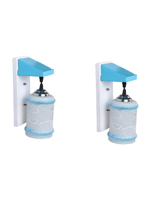 hut shape wood pendant wall lamp/ wall light with decorated glass - 18840781 - Very Small Image - 1