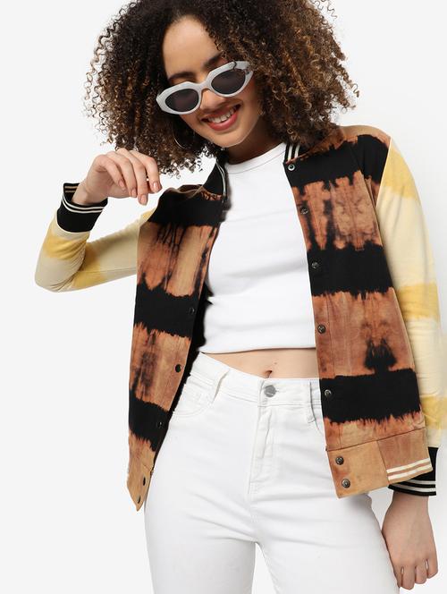 brown cotton regular jacket - 18841611 - Very Small Image - 1