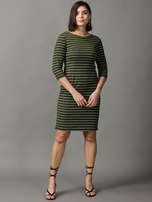 Women's Bodycon Striped Dress - 18843124 - Very Small Image - 1