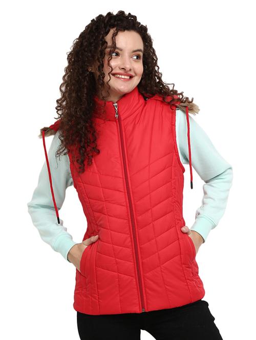 women solid long sleeve quilted jacket  - 18844582 - Very Small Image - 1