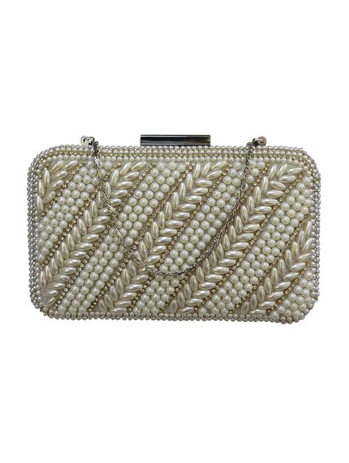white silk box clutch - 18857548 - Very Small Image - 1