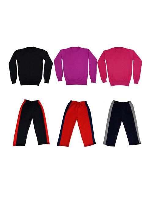 multi colored fleece full length sets twin & dungree - 18866320 - Very Small Image - 1