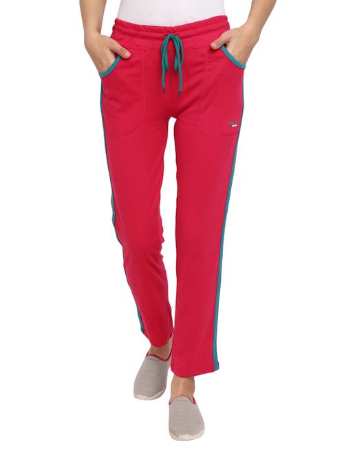pink cotton track pants - 18870090 - Very Small Image - 1